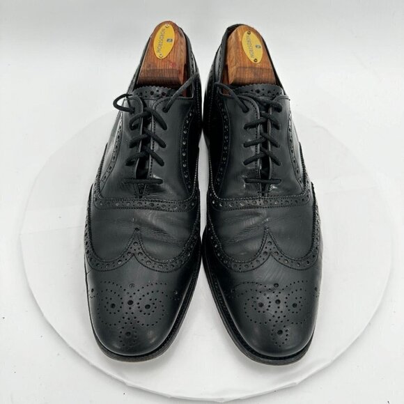 Church's English Premium Grade Men Size 8 D Black Leather Wingtip Dress Shoes - Picture 1 of 15